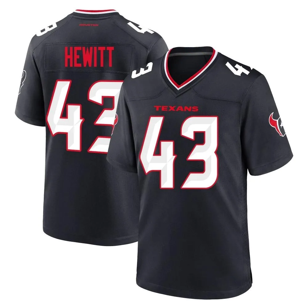 Men's Houston Texans Neville Hewitt Nike Team Game Navy Jersey Men's Houston Texans Neville Hewitt Nike Team Game Navy Jersey