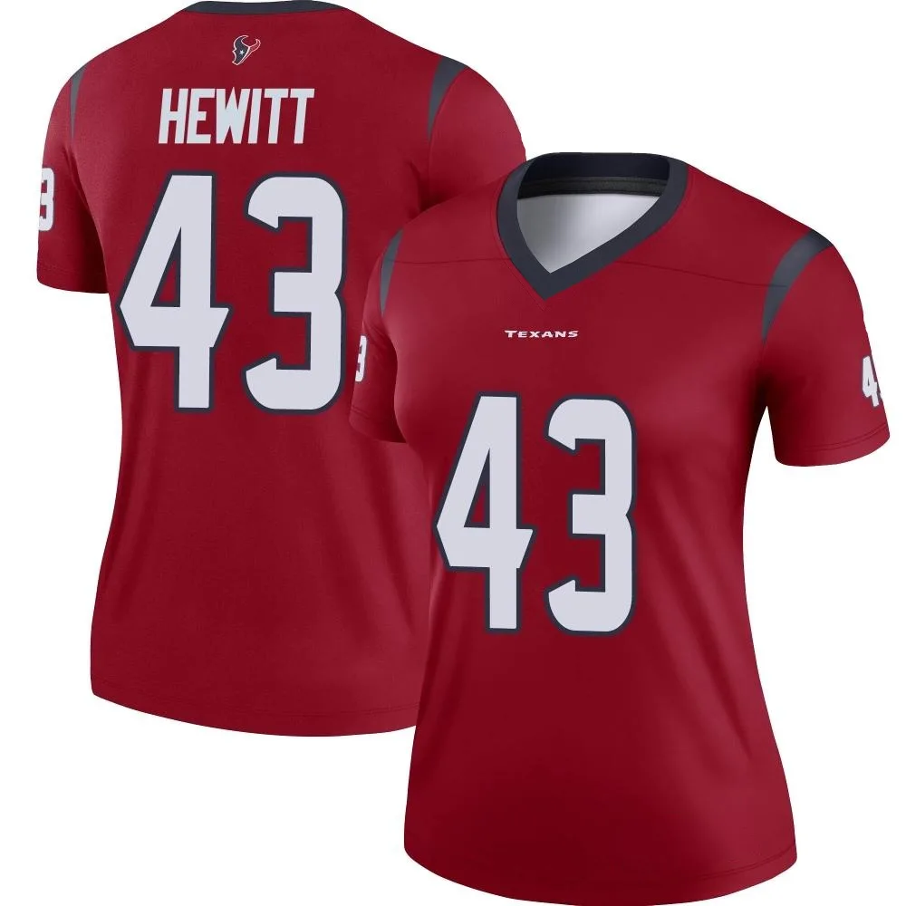 Women's Houston Texans Neville Hewitt Nike Legend Red Jersey Women's Houston Texans Neville Hewitt Nike Legend Red Jersey