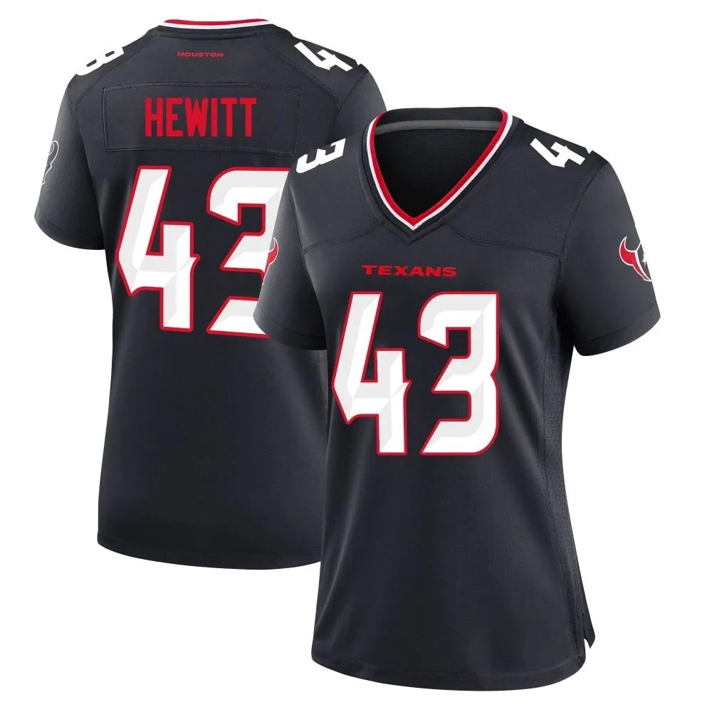 Women's Houston Texans Neville Hewitt Nike Team Game Navy Jersey Women's Houston Texans Neville Hewitt Nike Team Game Navy Jersey