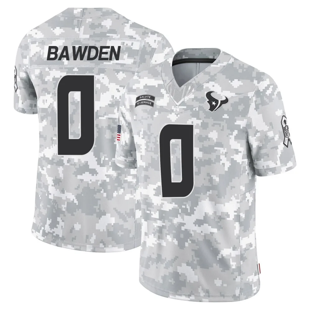 Men's Houston Texans Nick Bawden Nike 2024 Salute to Service Limited Arctic Camo Jersey Men's Houston Texans Nick Bawden Nike 2024 Salute to Service Limited Arctic Camo Jersey