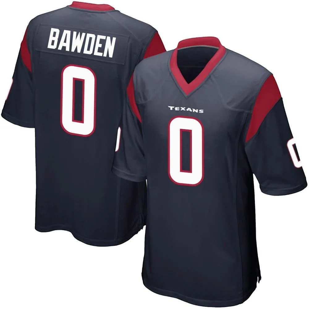 Men's Houston Texans Nick Bawden Nike Team Color Game Navy Blue Jersey Men's Houston Texans Nick Bawden Nike Team Color Game Navy Blue Jersey