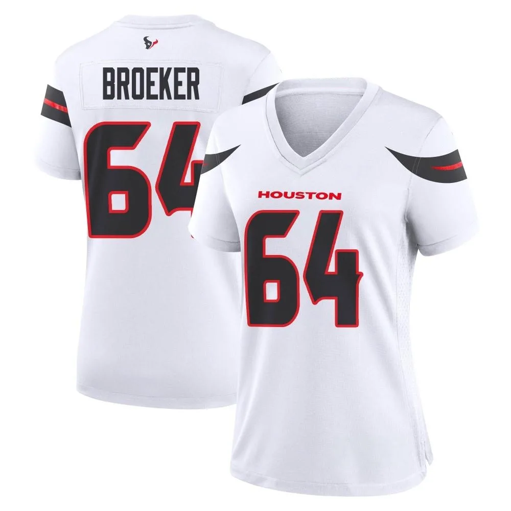 Women's Houston Texans Nick Broeker Nike Game White Jersey Women's Houston Texans Nick Broeker Nike Game White Jersey