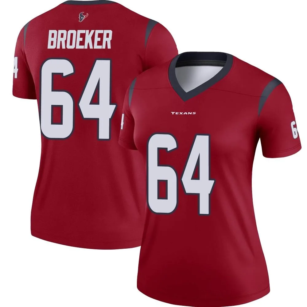 Women's Houston Texans Nick Broeker Nike Legend Red Jersey Women's Houston Texans Nick Broeker Nike Legend Red Jersey
