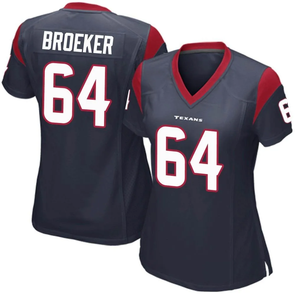 Women's Houston Texans Nick Broeker Nike Team Color Game Navy Blue Jersey Women's Houston Texans Nick Broeker Nike Team Color Game Navy Blue Jersey