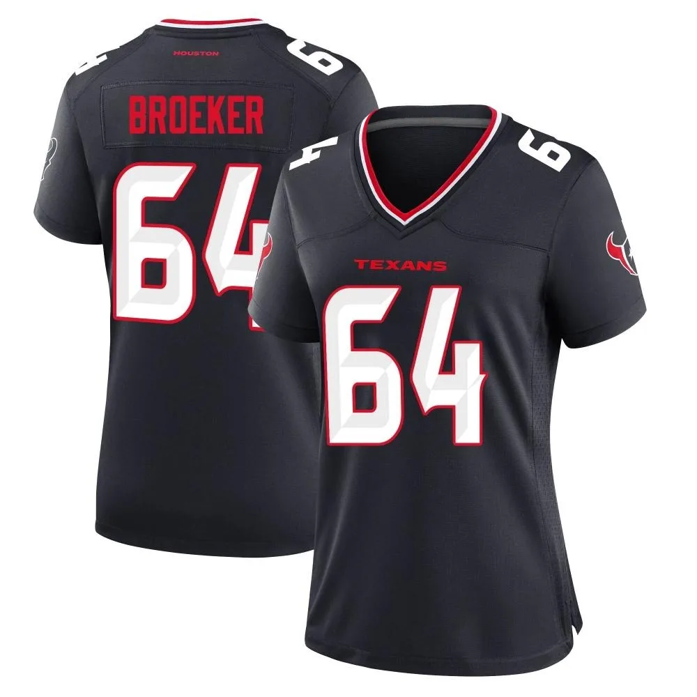 Women's Houston Texans Nick Broeker Nike Team Game Navy Jersey Women's Houston Texans Nick Broeker Nike Team Game Navy Jersey