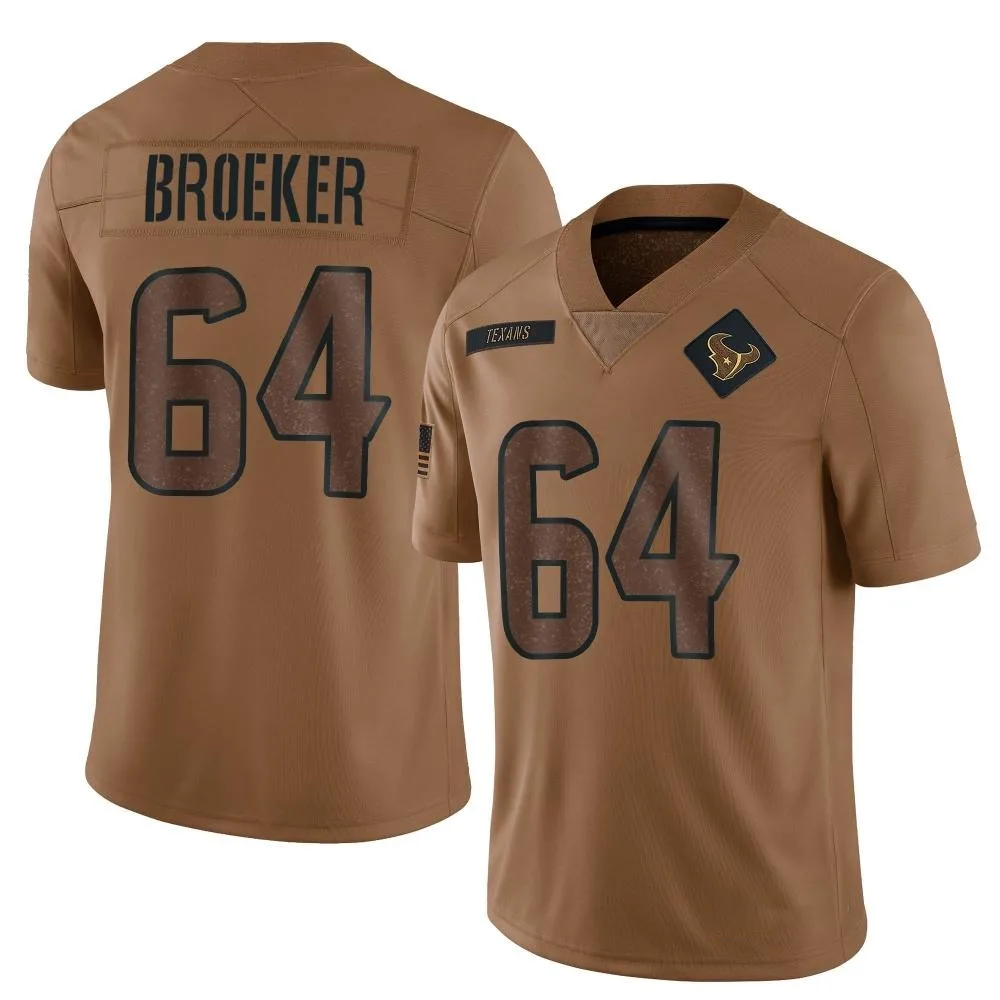 Youth Houston Texans Nick Broeker Nike 2023 Salute To Service Limited Brown Jersey Youth Houston Texans Nick Broeker Nike 2023 Salute To Service Limited Brown Jersey