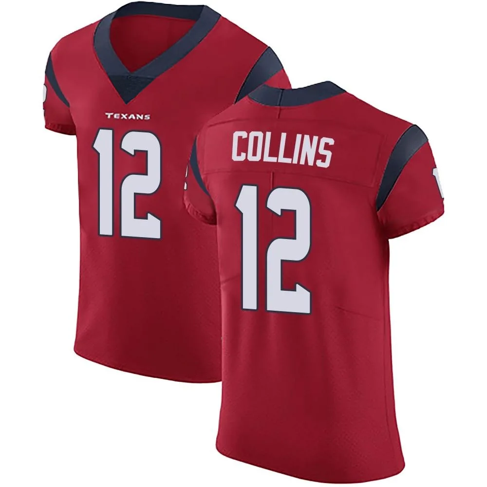 Men's Houston Texans Nico Collins Nike Alternate Vapor Untouchable Elite Red Jersey Men's Houston Texans Nico Collins Nike Alternate Vapor Untouchable Elite Red Jersey