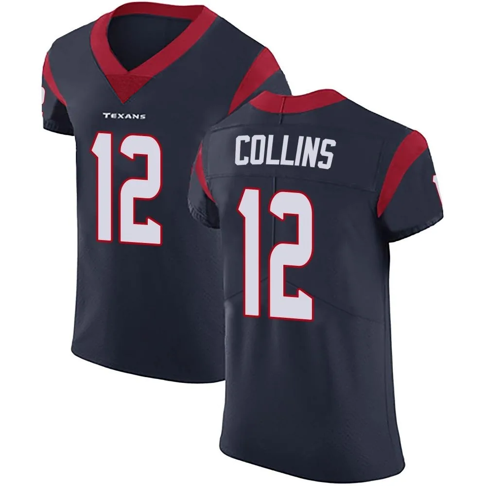 Men's Houston Texans Nico Collins Nike Team Color Vapor Untouchable Elite Navy Blue Jersey Men's Houston Texans Nico Collins Nike Team Color Vapor Untouchable Elite Navy Blue Jersey