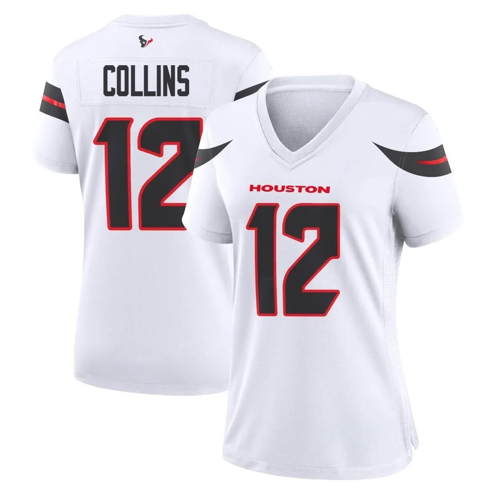 Women's Houston Texans Nico Collins Nike Game White Jersey Women's Houston Texans Nico Collins Nike Game White Jersey