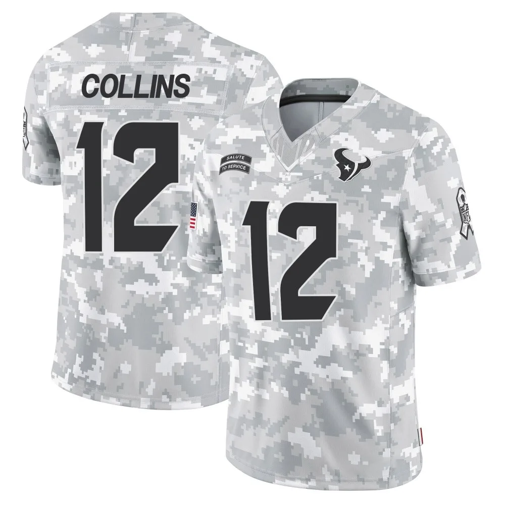 Youth Houston Texans Nico Collins Nike 2024 Salute to Service Limited Arctic Camo Jersey Youth Houston Texans Nico Collins Nike 2024 Salute to Service Limited Arctic Camo Jersey
