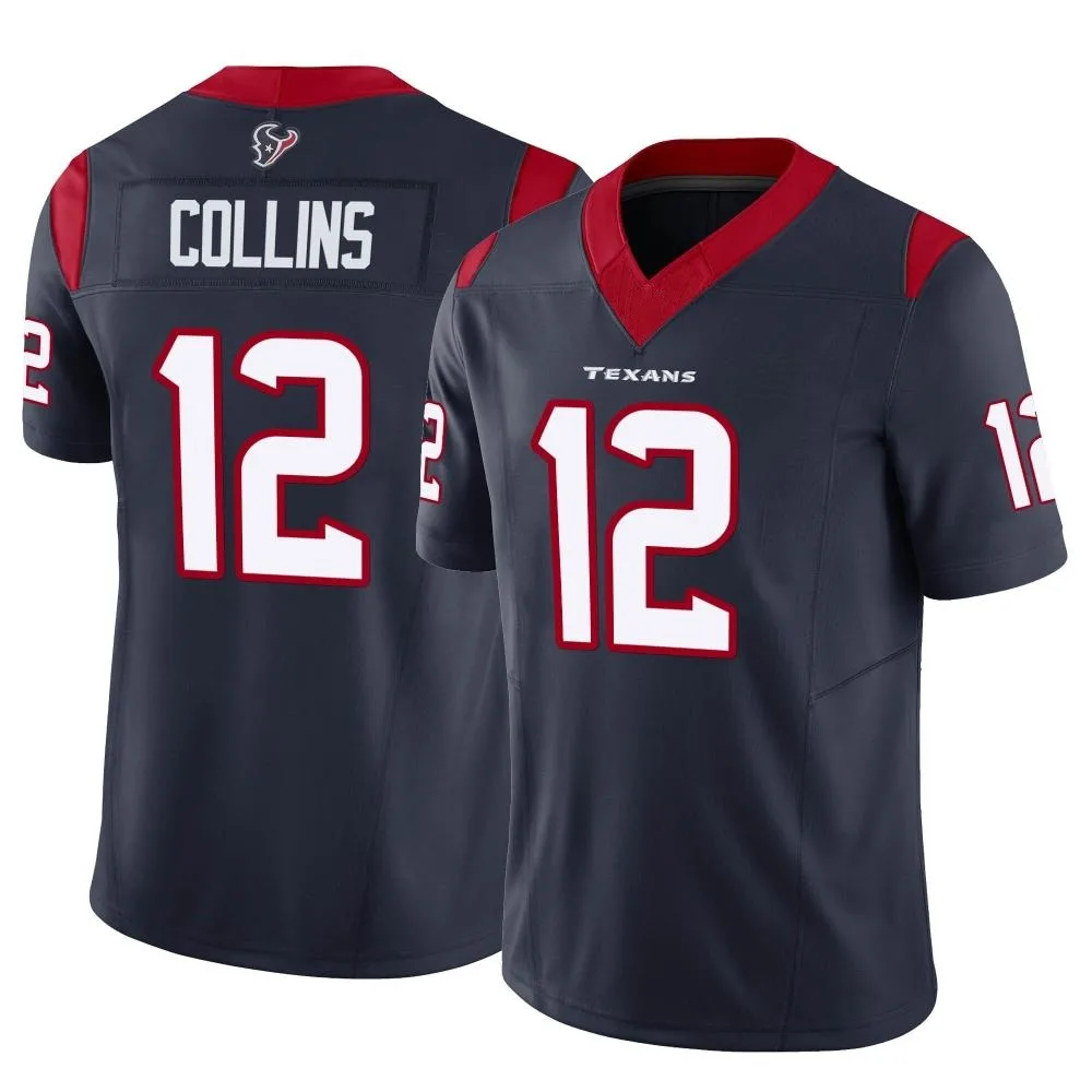 Youth Houston Texans Nico Collins Nike Vapor F.U.S.E. Limited Navy Jersey Youth Houston Texans Nico Collins Nike Vapor F.U.S.E. Limited Navy Jersey