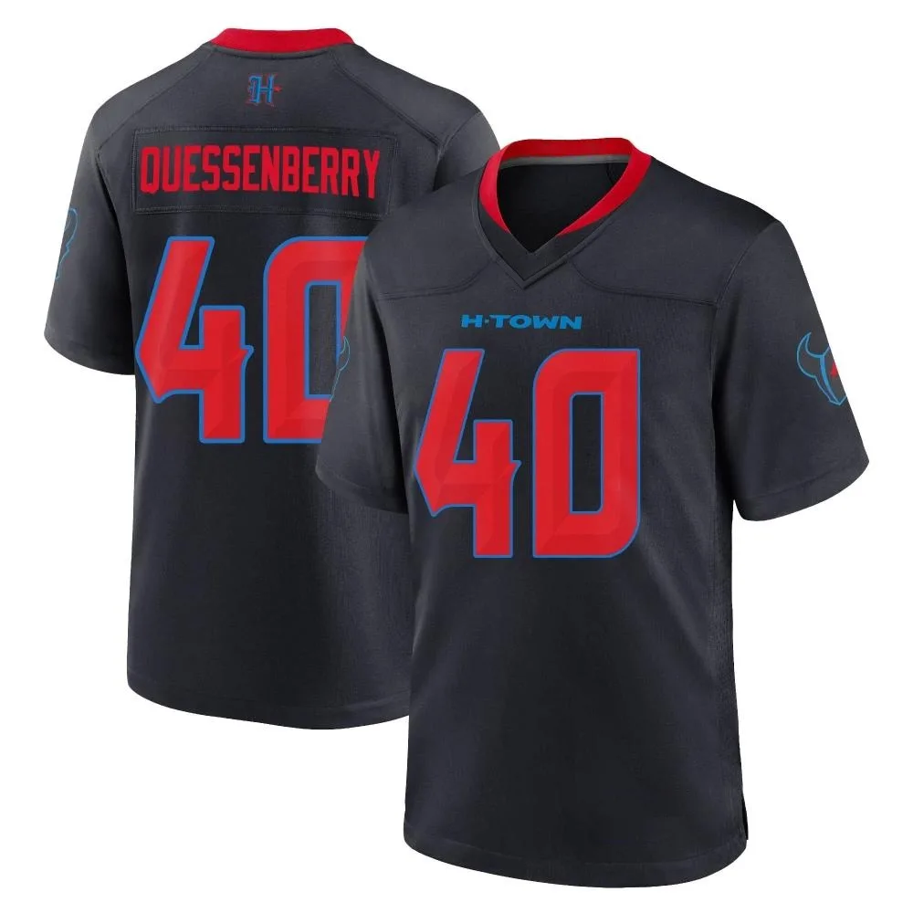 Men's Houston Texans Paul Quessenberry Nike 2nd Alternate Game Navy Jersey Men's Houston Texans Paul Quessenberry Nike 2nd Alternate Game Navy Jersey