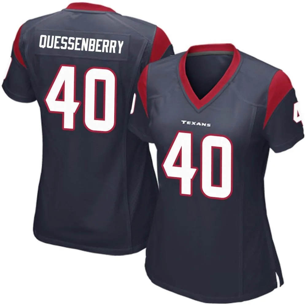 Women's Houston Texans Paul Quessenberry Nike Team Color Game Navy Blue Jersey Women's Houston Texans Paul Quessenberry Nike Team Color Game Navy Blue Jersey