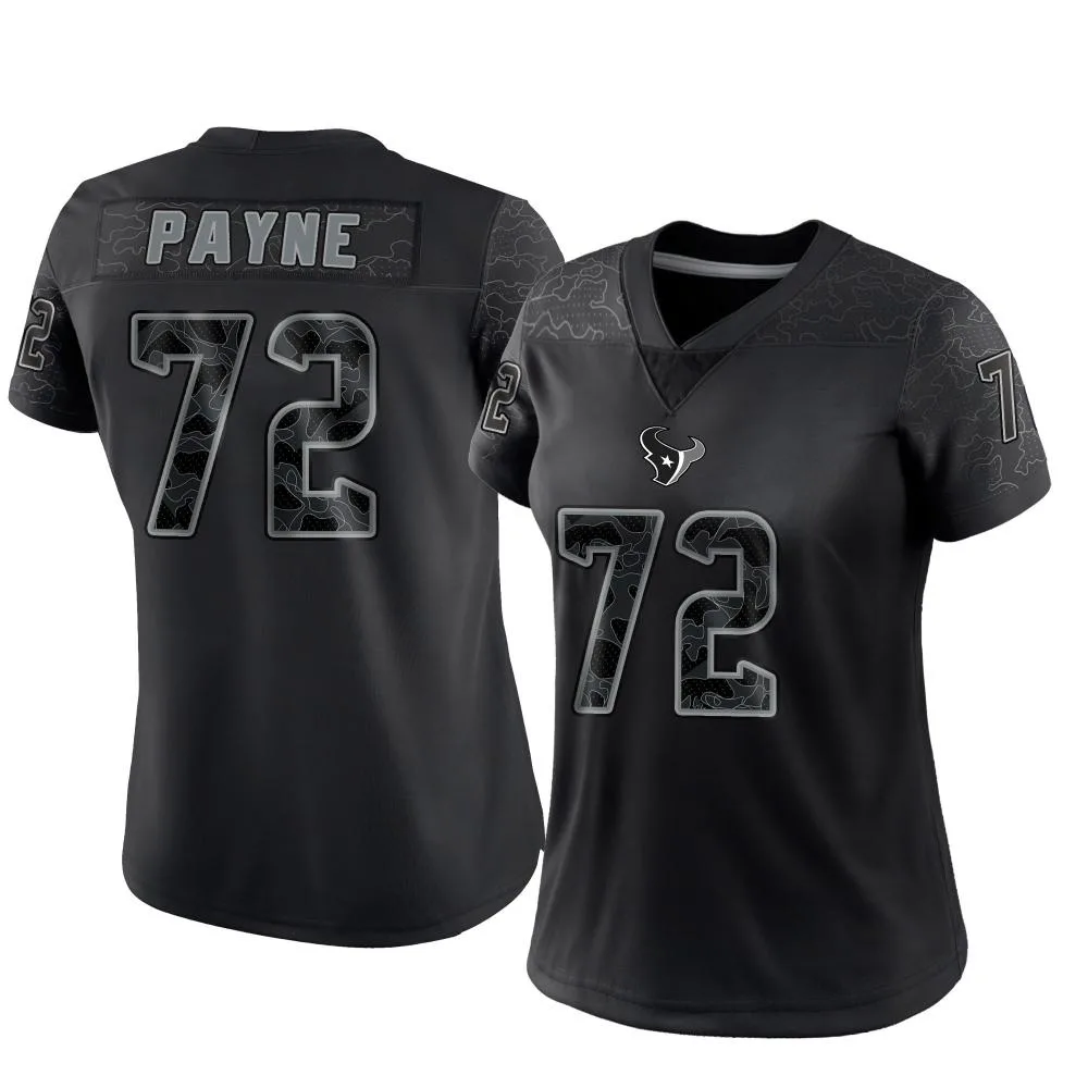 Women's Houston Texans Pheldarius Payne Nike Reflective Limited Black Jersey Women's Houston Texans Pheldarius Payne Nike Reflective Limited Black Jersey