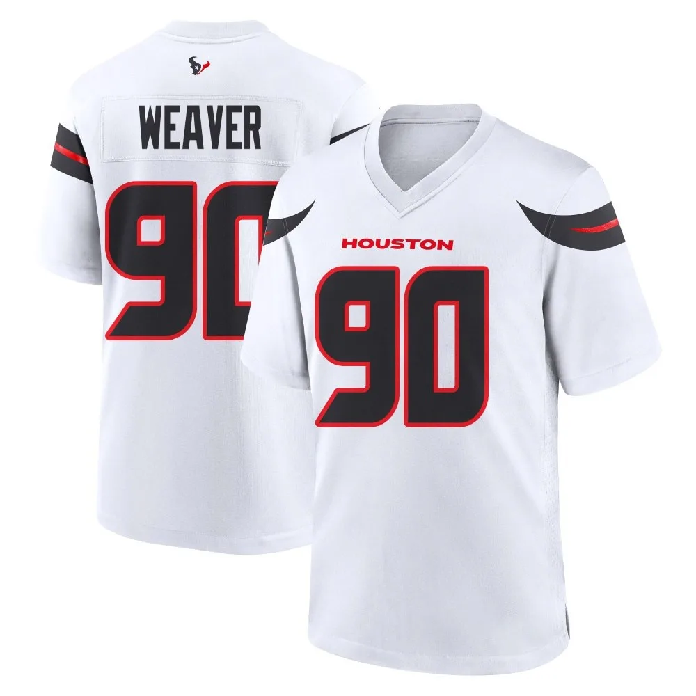 Men's Houston Texans Rashad Weaver Nike Game White Jersey Men's Houston Texans Rashad Weaver Nike Game White Jersey