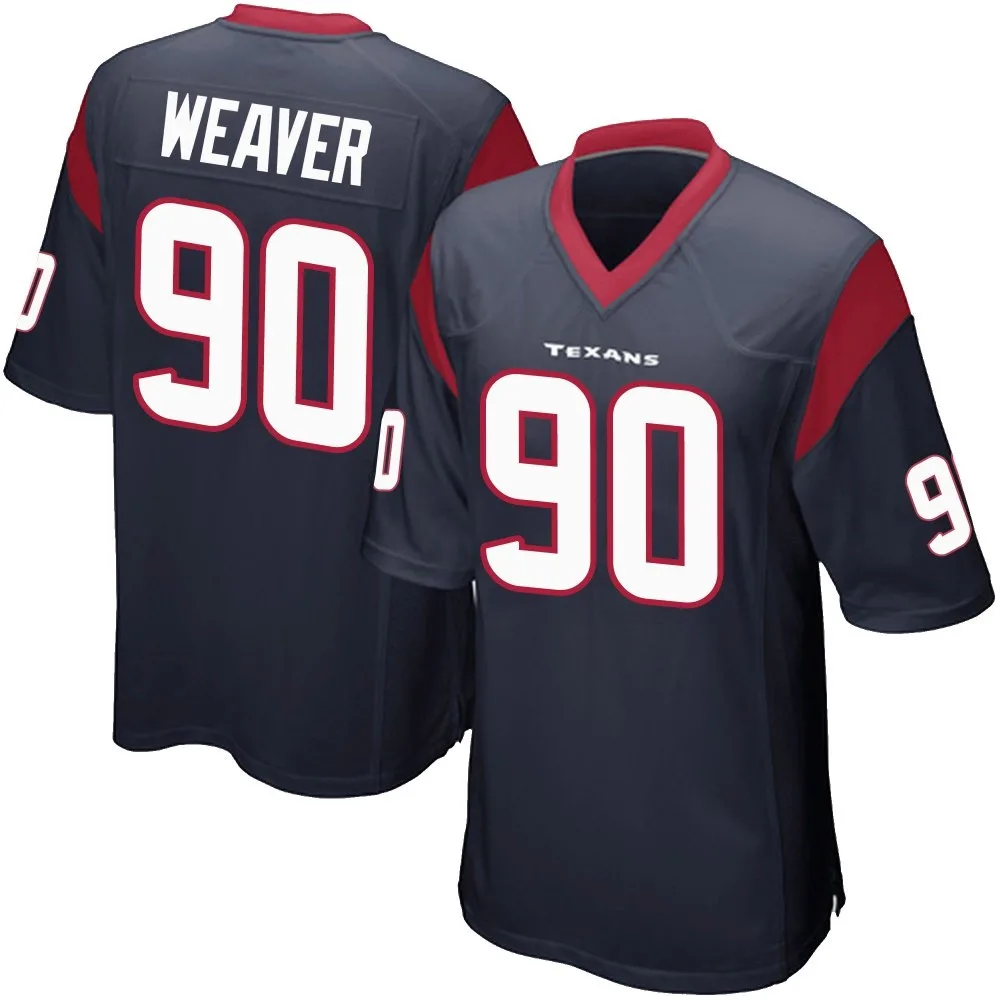 Men's Houston Texans Rashad Weaver Nike Team Color Game Navy Blue Jersey Men's Houston Texans Rashad Weaver Nike Team Color Game Navy Blue Jersey