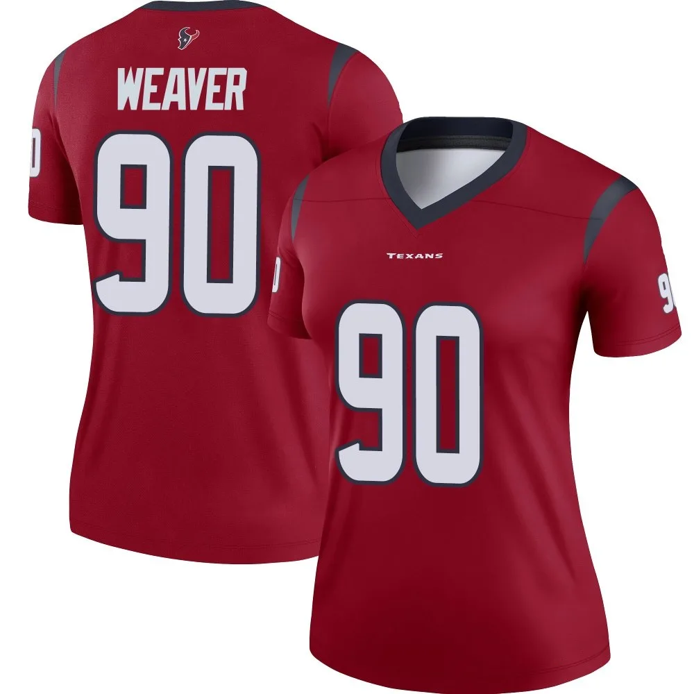 Women's Houston Texans Rashad Weaver Nike Legend Red Jersey Women's Houston Texans Rashad Weaver Nike Legend Red Jersey