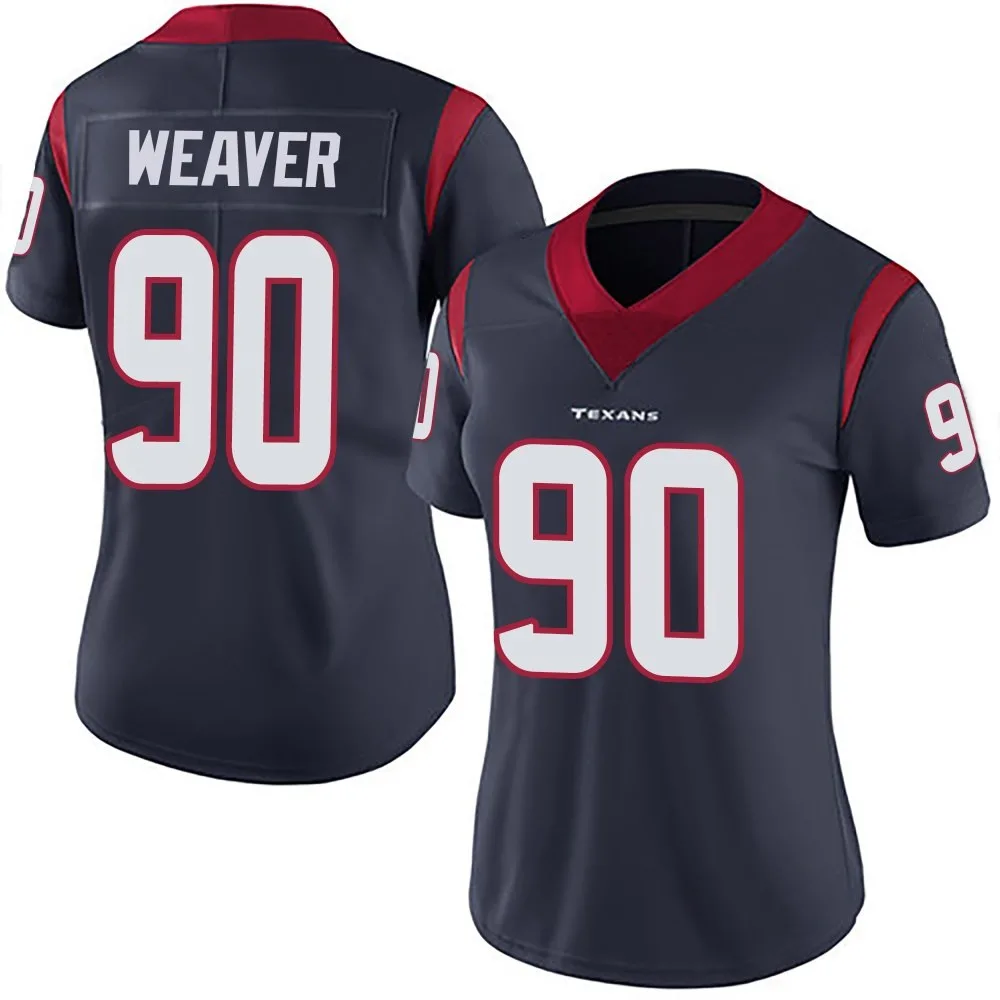Women's Houston Texans Rashad Weaver Nike Team Color Vapor Untouchable Limited Navy Blue Jersey Women's Houston Texans Rashad Weaver Nike Team Color Vapor Untouchable Limited Navy Blue Jersey