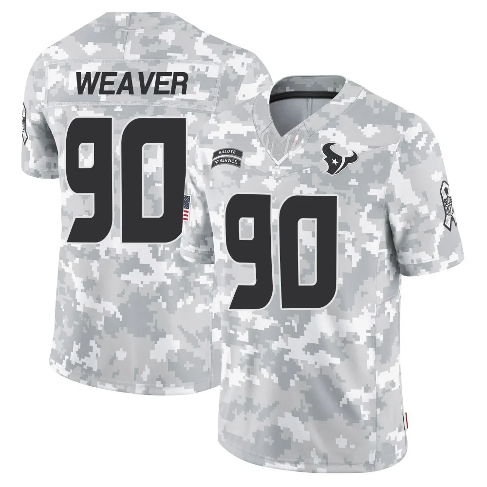 Youth Houston Texans Rashad Weaver Nike 2024 Salute to Service Limited Arctic Camo Jersey Youth Houston Texans Rashad Weaver Nike 2024 Salute to Service Limited Arctic Camo Jersey