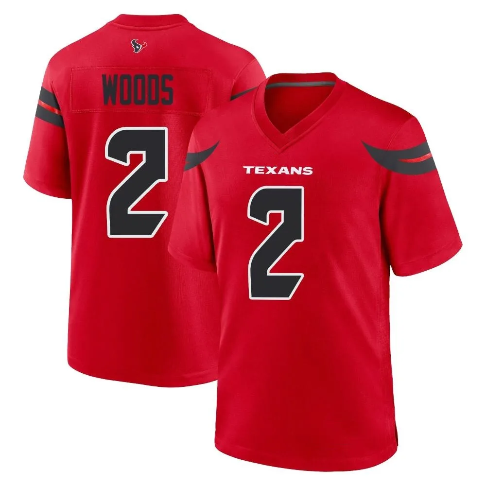 Men's Houston Texans Robert Woods Nike Alternate Game Red Jersey Men's Houston Texans Robert Woods Nike Alternate Game Red Jersey
