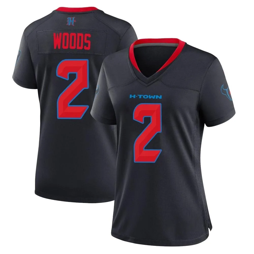 Women's Houston Texans Robert Woods Nike 2nd Alternate Game Navy Jersey Women's Houston Texans Robert Woods Nike 2nd Alternate Game Navy Jersey