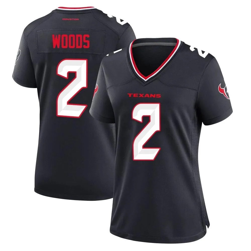Women's Houston Texans Robert Woods Nike Team Game Navy Jersey Women's Houston Texans Robert Woods Nike Team Game Navy Jersey