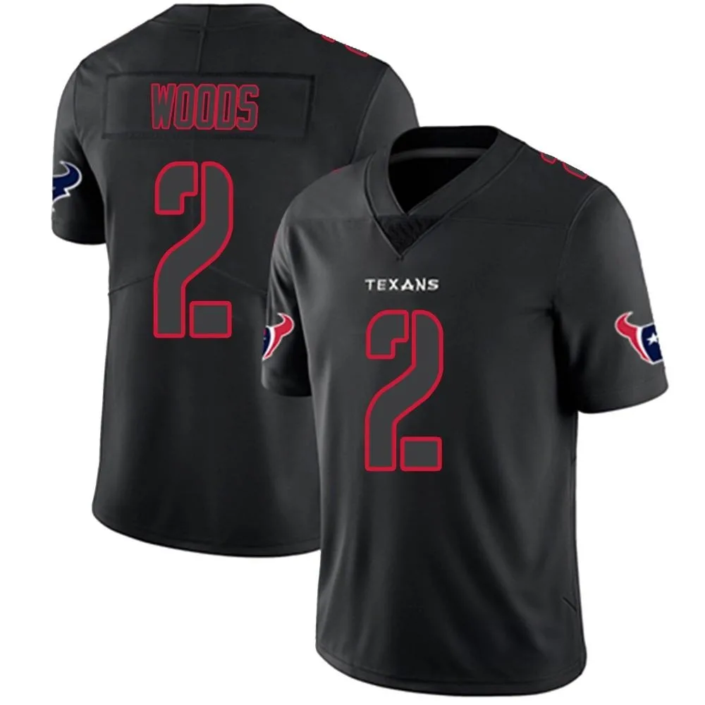 Youth Houston Texans Robert Woods Nike Limited Black Impact Jersey Youth Houston Texans Robert Woods Nike Limited Black Impact Jersey