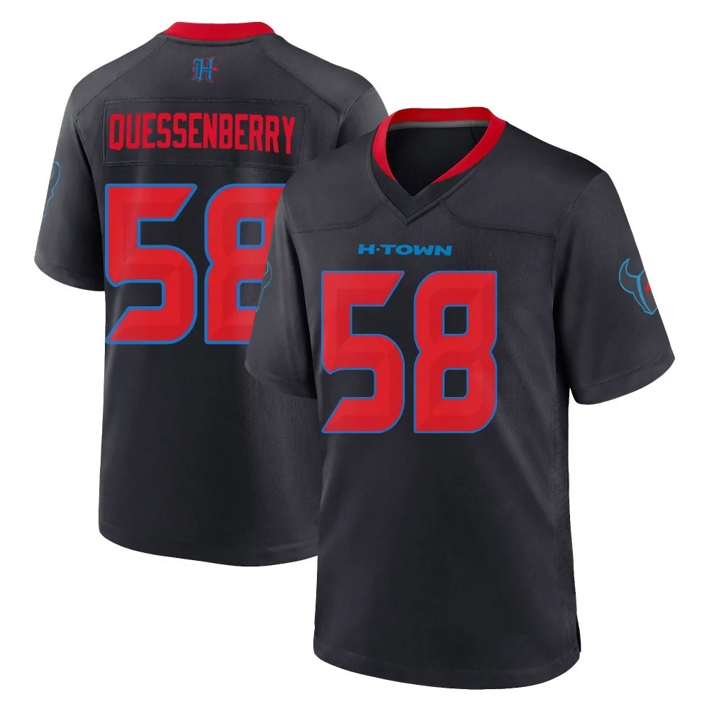 Men's Houston Texans Scott Quessenberry Nike 2nd Alternate Game Navy Jersey Men's Houston Texans Scott Quessenberry Nike 2nd Alternate Game Navy Jersey