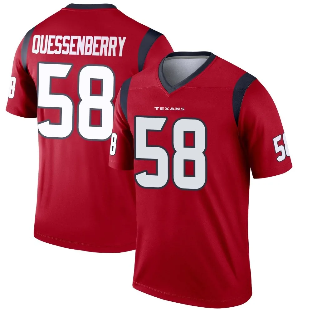 Men's Houston Texans Scott Quessenberry Nike Legend Red Jersey Men's Houston Texans Scott Quessenberry Nike Legend Red Jersey