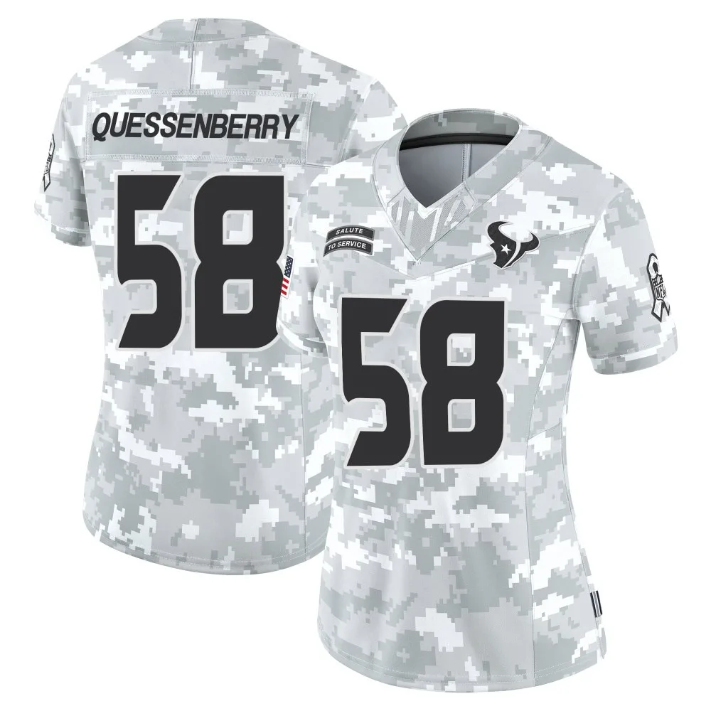 Women's Houston Texans Scott Quessenberry Nike 2024 Salute to Service Limited Arctic Camo Jersey Women's Houston Texans Scott Quessenberry Nike 2024 Salute to Service Limited Arctic Camo Jersey