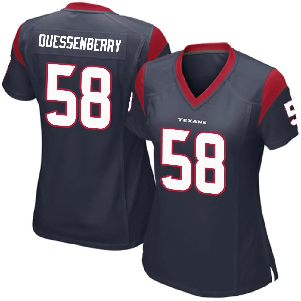Women's Houston Texans Scott Quessenberry Nike Team Color Game Navy Blue Jersey Women's Houston Texans Scott Quessenberry Nike Team Color Game Navy Blue Jersey