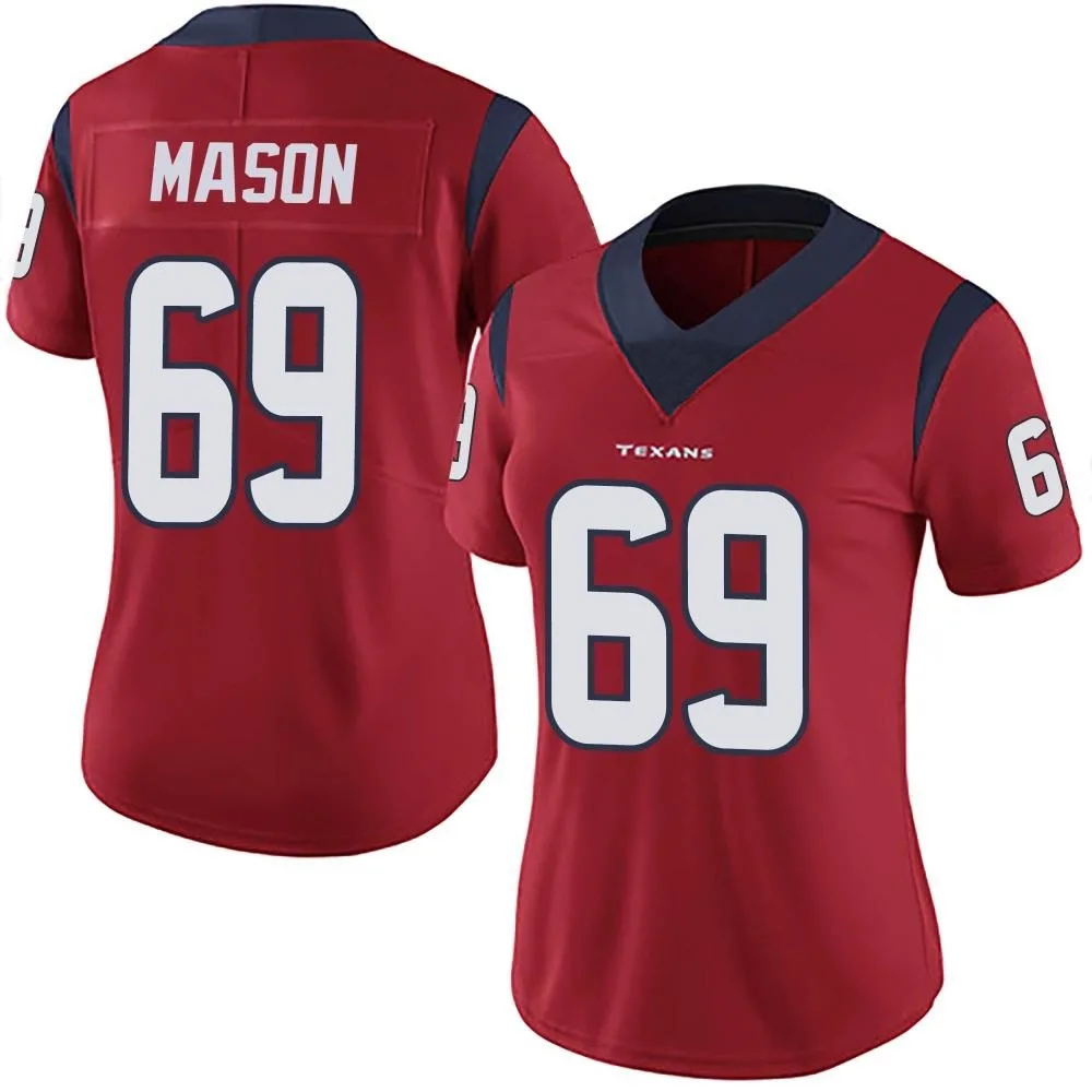 Women's Houston Texans Shaq Mason Nike Alternate Vapor Untouchable Limited Red Jersey Women's Houston Texans Shaq Mason Nike Alternate Vapor Untouchable Limited Red Jersey