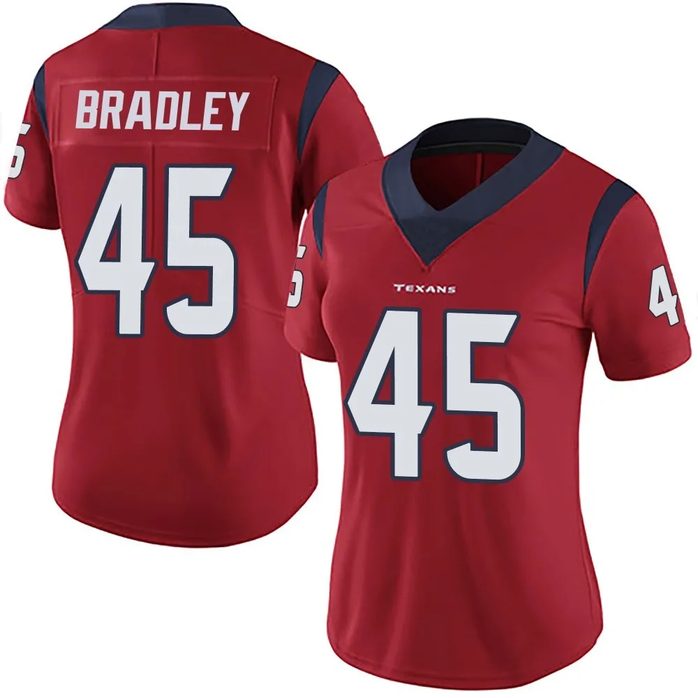 Women's Houston Texans Shaun Bradley Nike Alternate Vapor Untouchable Limited Red Jersey Women's Houston Texans Shaun Bradley Nike Alternate Vapor Untouchable Limited Red Jersey