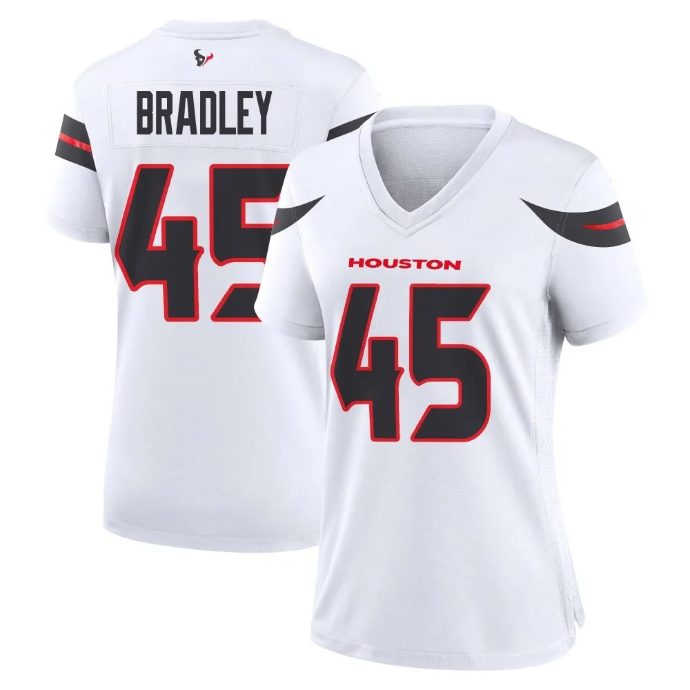 Women's Houston Texans Shaun Bradley Nike Game White Jersey Women's Houston Texans Shaun Bradley Nike Game White Jersey
