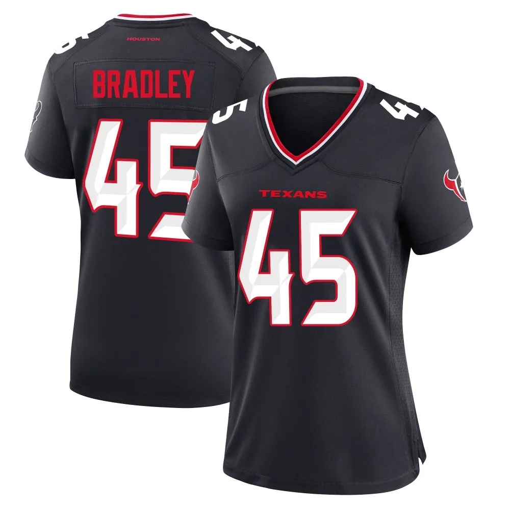 Women's Houston Texans Shaun Bradley Nike Team Game Navy Jersey Women's Houston Texans Shaun Bradley Nike Team Game Navy Jersey