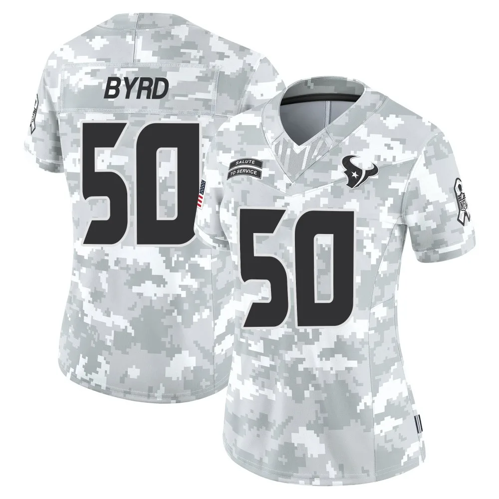 Women's Houston Texans Solomon Byrd Nike 2024 Salute to Service Limited Arctic Camo Jersey Women's Houston Texans Solomon Byrd Nike 2024 Salute to Service Limited Arctic Camo Jersey