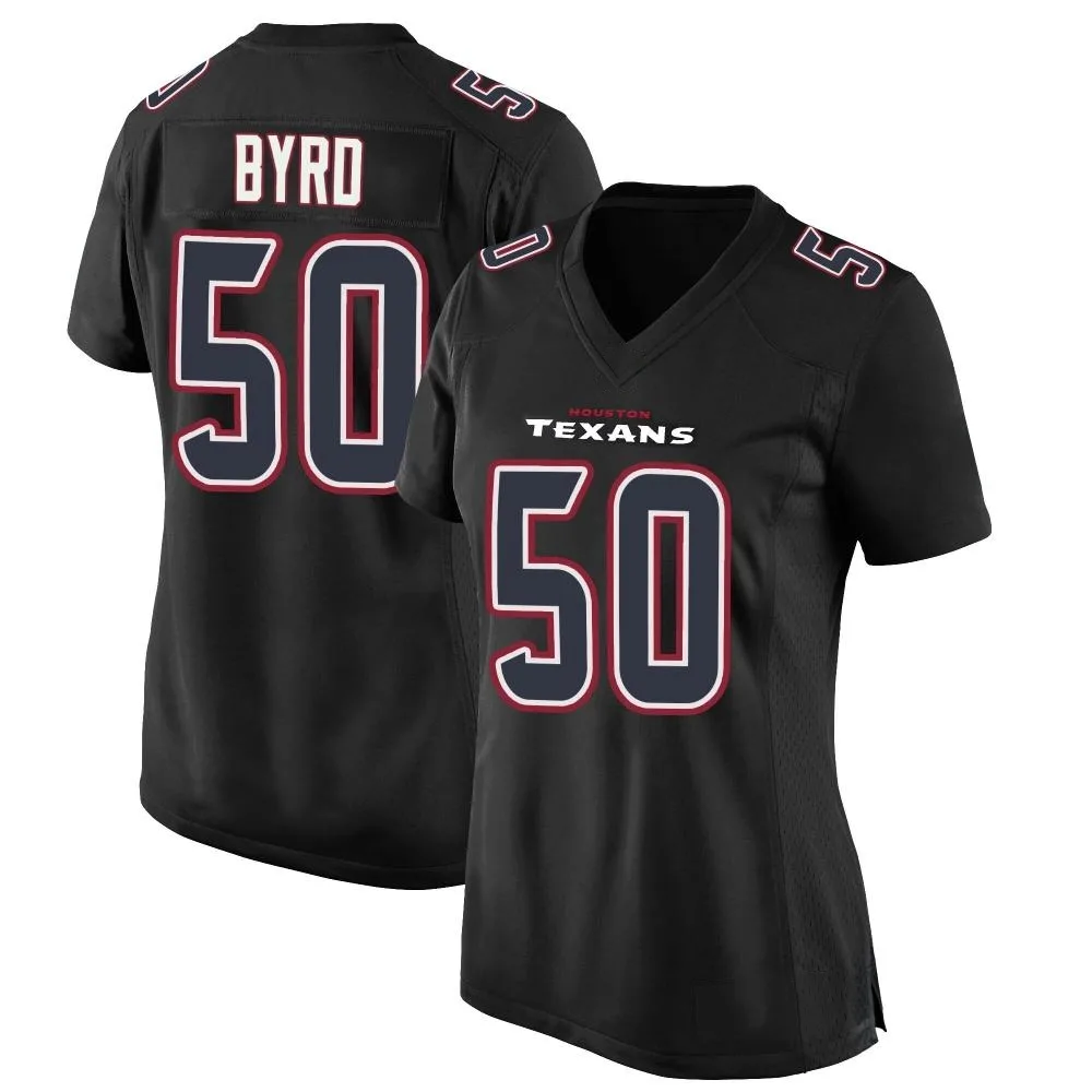 Women's Houston Texans Solomon Byrd Nike Fashion Game Black Jersey Women's Houston Texans Solomon Byrd Nike Fashion Game Black Jersey