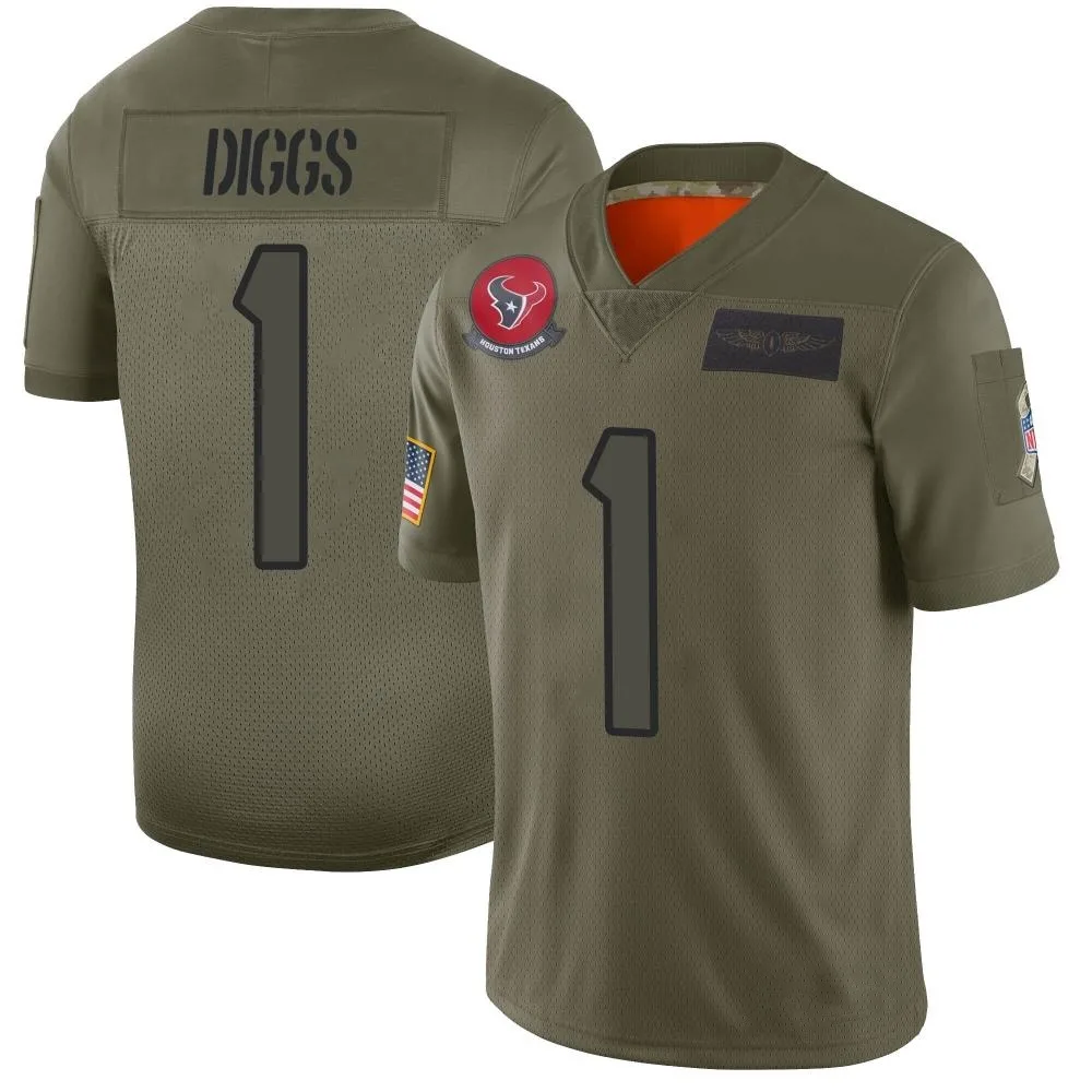 Men's Houston Texans Stefon Diggs Nike 2019 Salute to Service Limited Camo Jersey Men's Houston Texans Stefon Diggs Nike 2019 Salute to Service Limited Camo Jersey