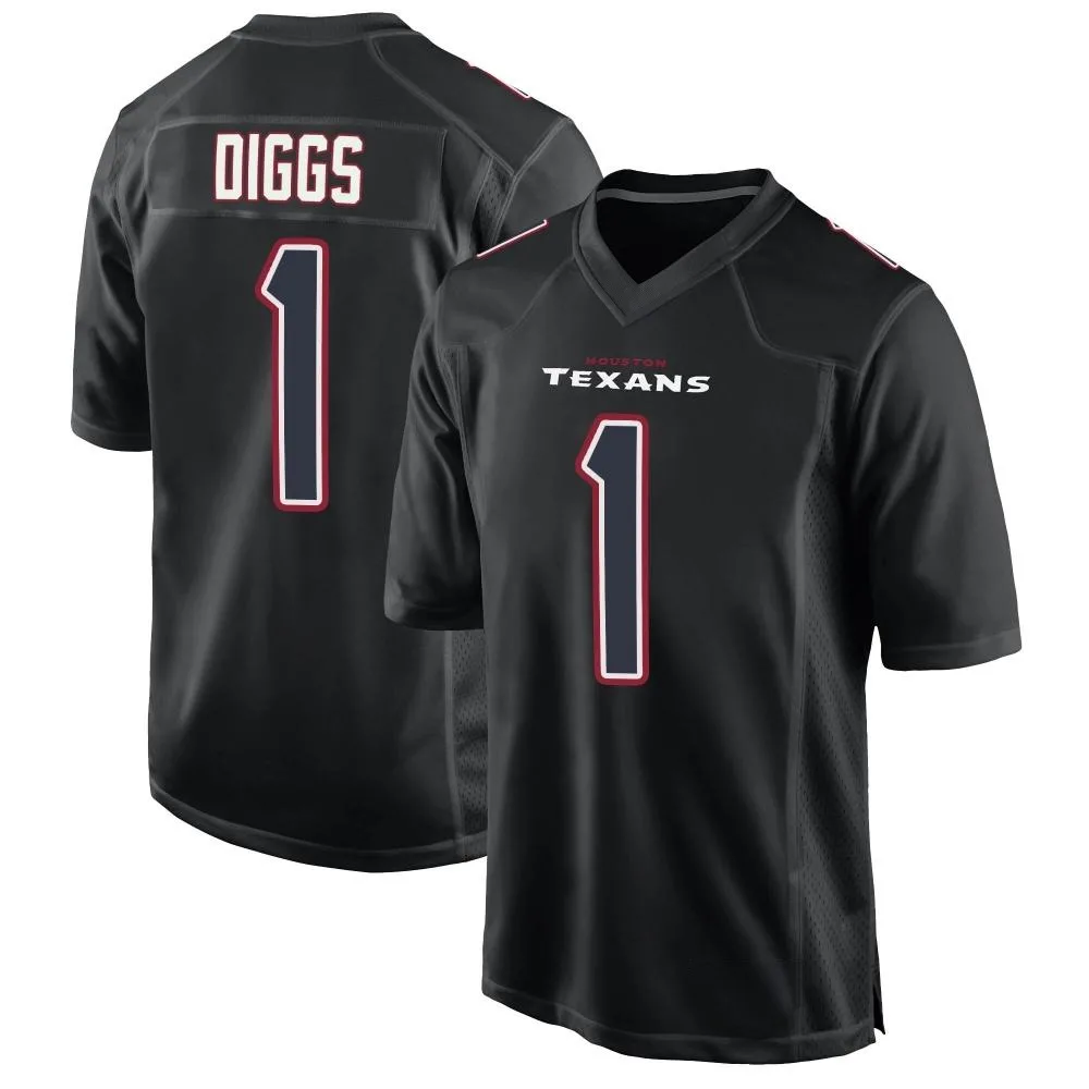 Men's Houston Texans Stefon Diggs Nike Fashion Game Black Jersey Men's Houston Texans Stefon Diggs Nike Fashion Game Black Jersey