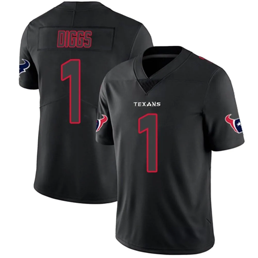 Men's Houston Texans Stefon Diggs Nike Limited Black Impact Jersey Men's Houston Texans Stefon Diggs Nike Limited Black Impact Jersey