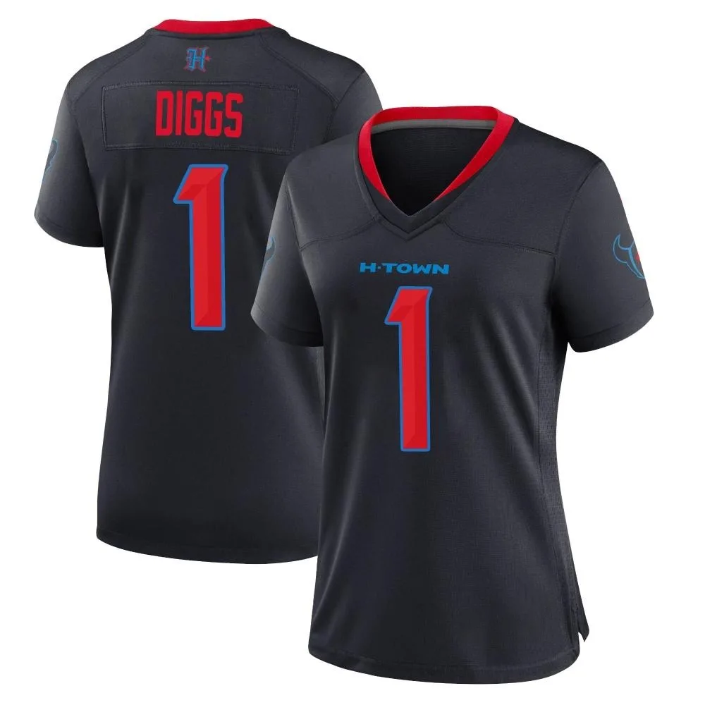 Women's Houston Texans Stefon Diggs Nike 2nd Alternate Game Navy Jersey Women's Houston Texans Stefon Diggs Nike 2nd Alternate Game Navy Jersey