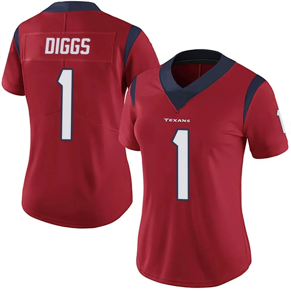 Women's Houston Texans Stefon Diggs Nike Alternate Vapor Untouchable Limited Red Jersey Women's Houston Texans Stefon Diggs Nike Alternate Vapor Untouchable Limited Red Jersey