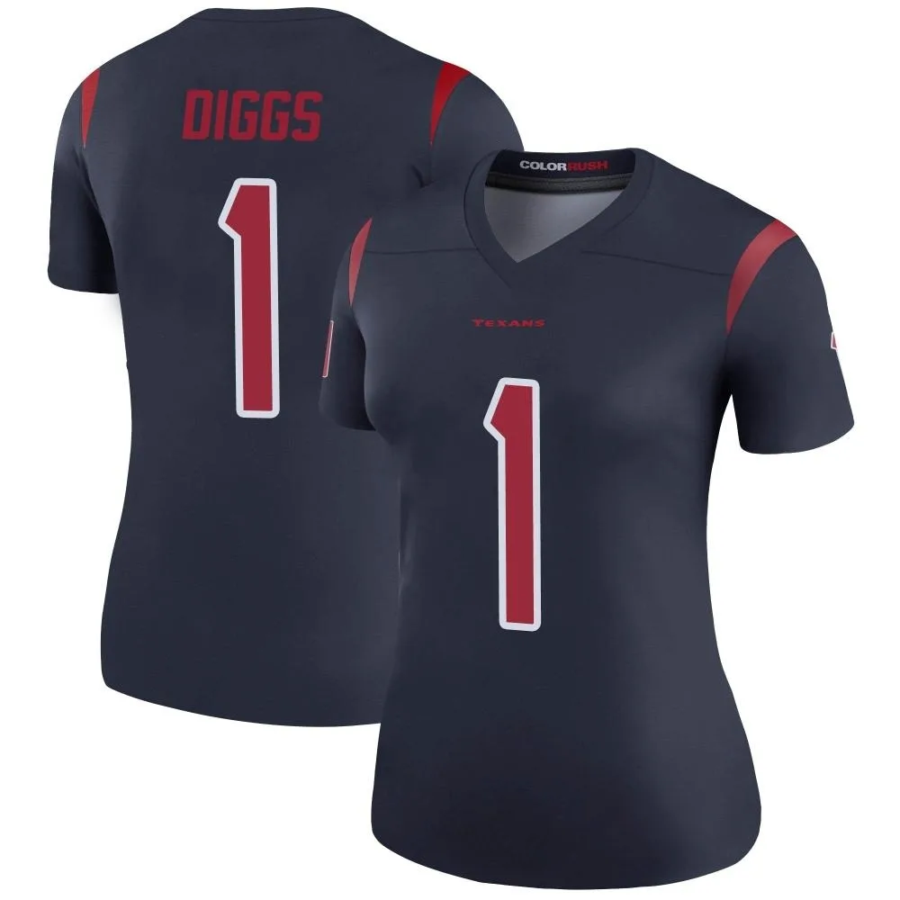 Women's Houston Texans Stefon Diggs Nike Color Rush Legend Navy Jersey Women's Houston Texans Stefon Diggs Nike Color Rush Legend Navy Jersey
