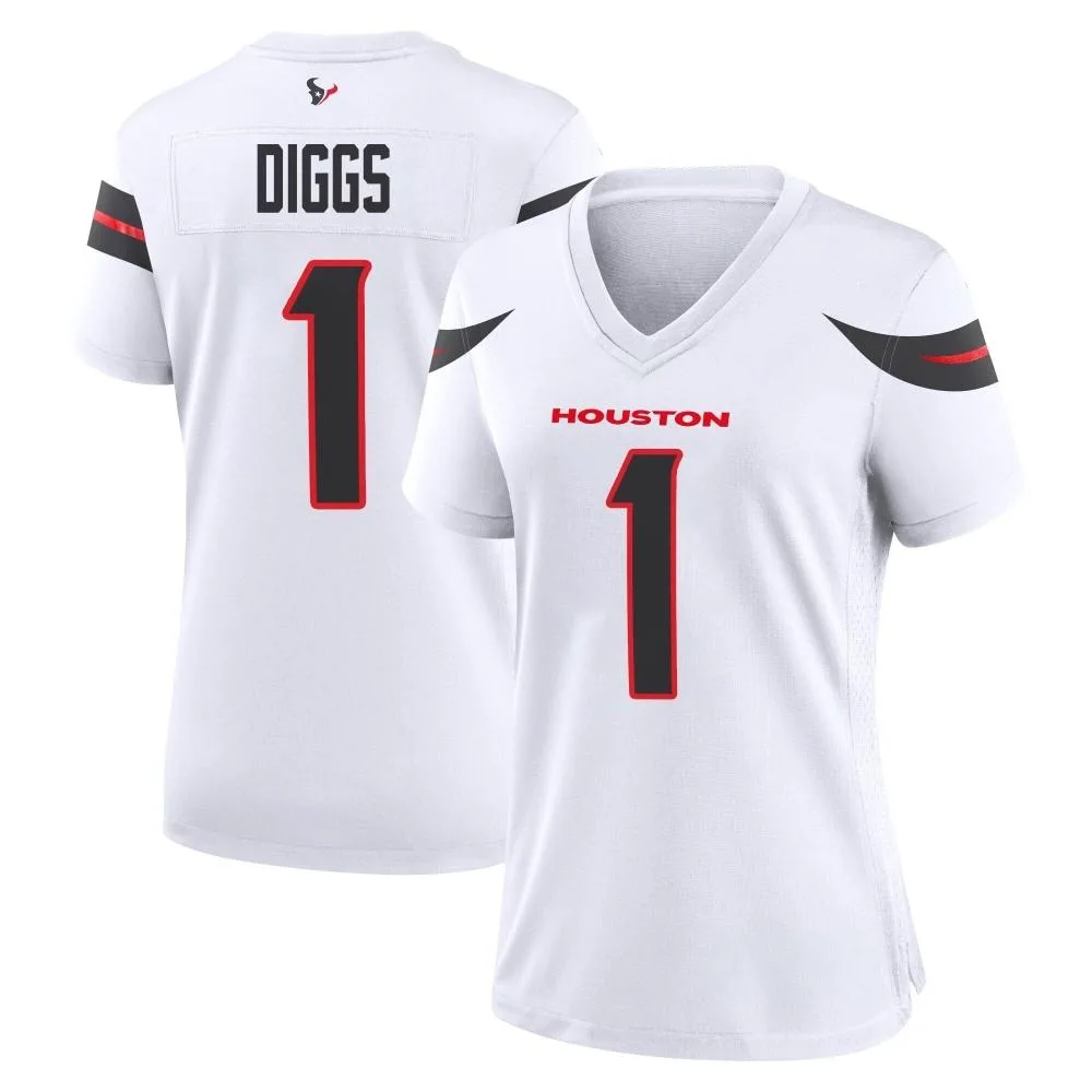 Women's Houston Texans Stefon Diggs Nike Game White Jersey Women's Houston Texans Stefon Diggs Nike Game White Jersey