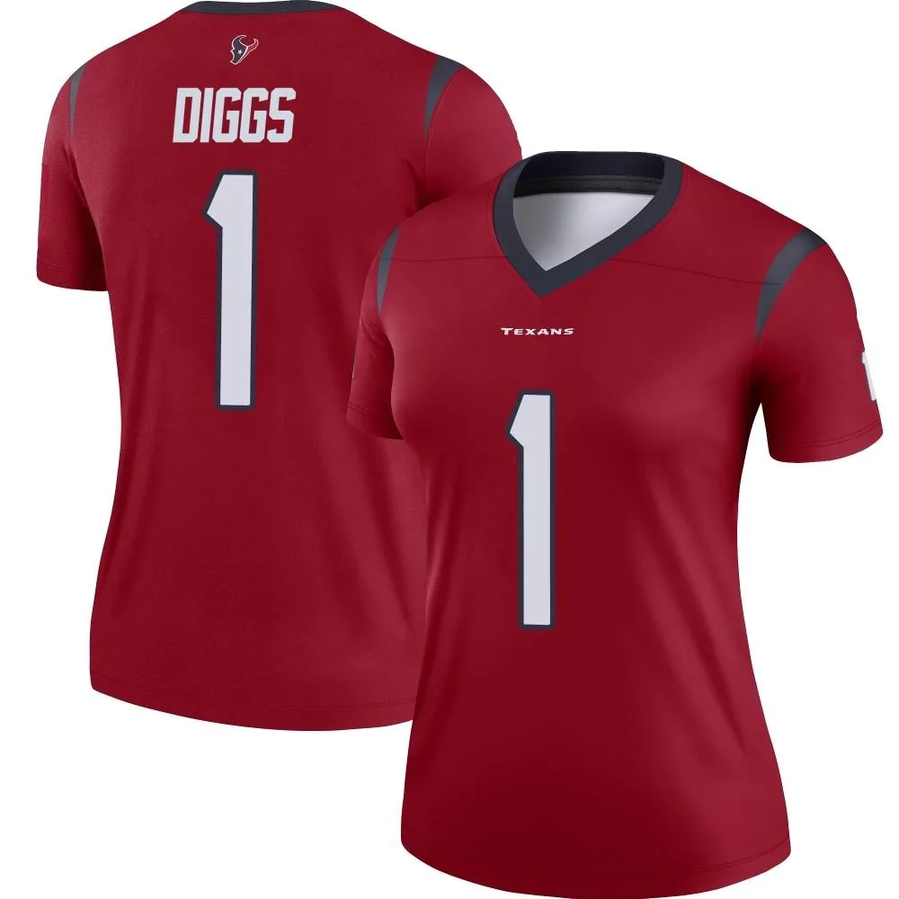 Women's Houston Texans Stefon Diggs Nike Legend Red Jersey Women's Houston Texans Stefon Diggs Nike Legend Red Jersey