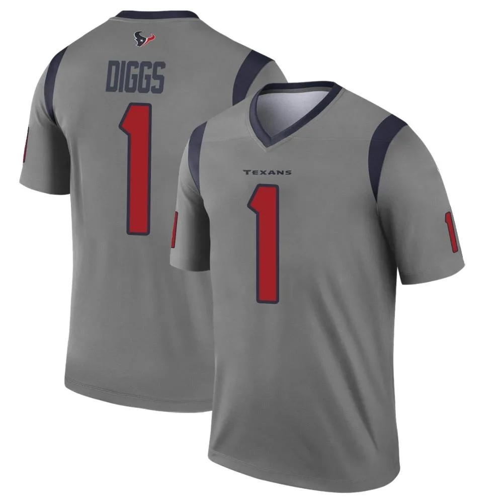 Youth Houston Texans Stefon Diggs Nike Inverted Legend Gray Jersey Youth Houston Texans Stefon Diggs Nike Inverted Legend Gray Jersey