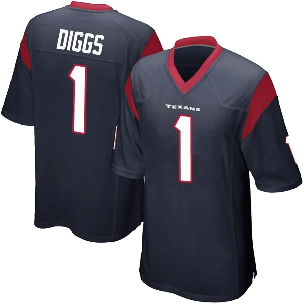 Youth Houston Texans Stefon Diggs Nike Team Color Game Navy Blue Jersey Youth Houston Texans Stefon Diggs Nike Team Color Game Navy Blue Jersey