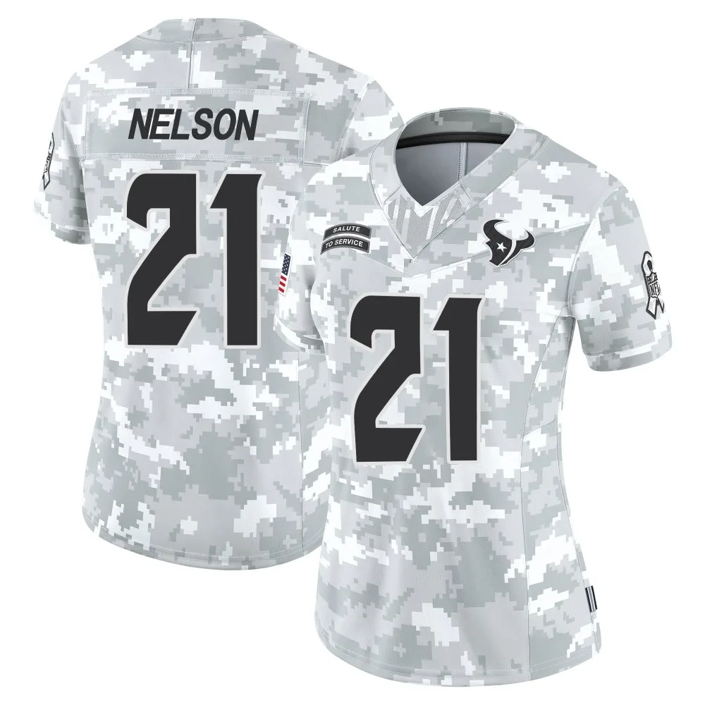 Women's Houston Texans Steven Nelson Nike 2024 Salute to Service Limited Arctic Camo Jersey Women's Houston Texans Steven Nelson Nike 2024 Salute to Service Limited Arctic Camo Jersey