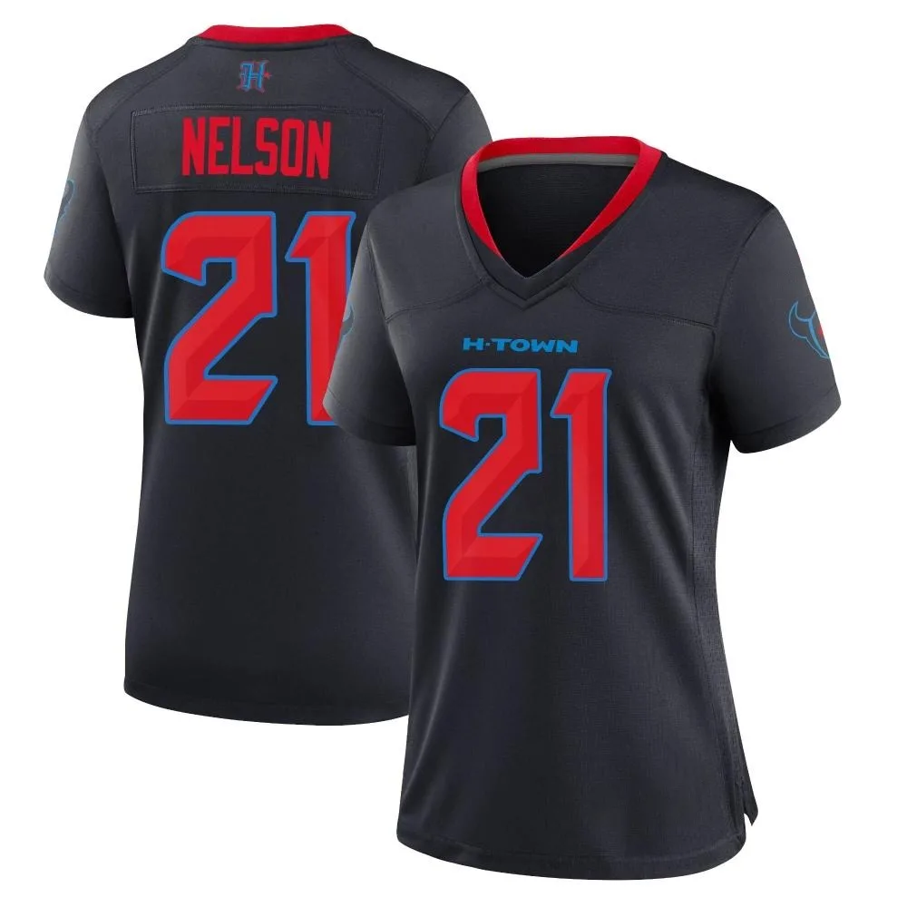 Women's Houston Texans Steven Nelson Nike 2nd Alternate Game Navy Jersey Women's Houston Texans Steven Nelson Nike 2nd Alternate Game Navy Jersey