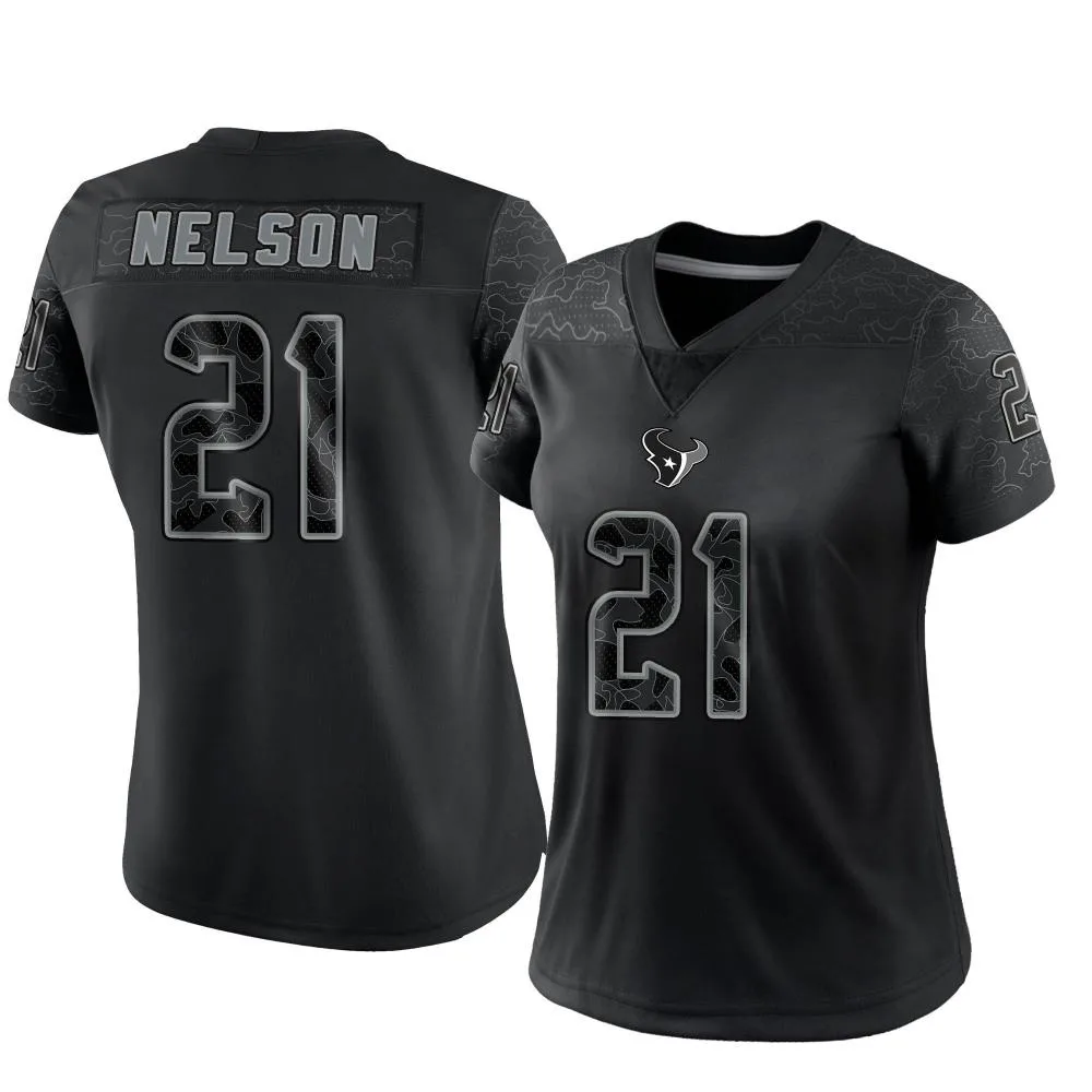 Women's Houston Texans Steven Nelson Nike Reflective Limited Black Jersey Women's Houston Texans Steven Nelson Nike Reflective Limited Black Jersey
